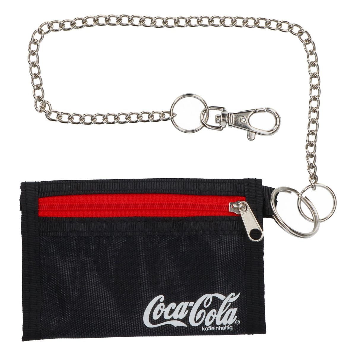 Coca Cola wallet purse on a chain with various compartments – View 2