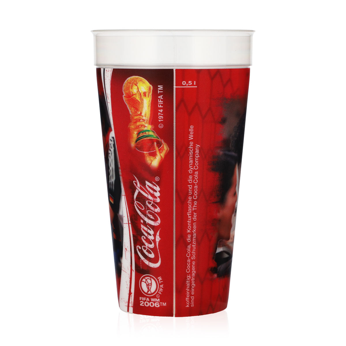 Coca-Cola Soft Drink Glass 0.5 L FIFA World Cup 2006 3D Design Reusable Plastic Cup – View 5