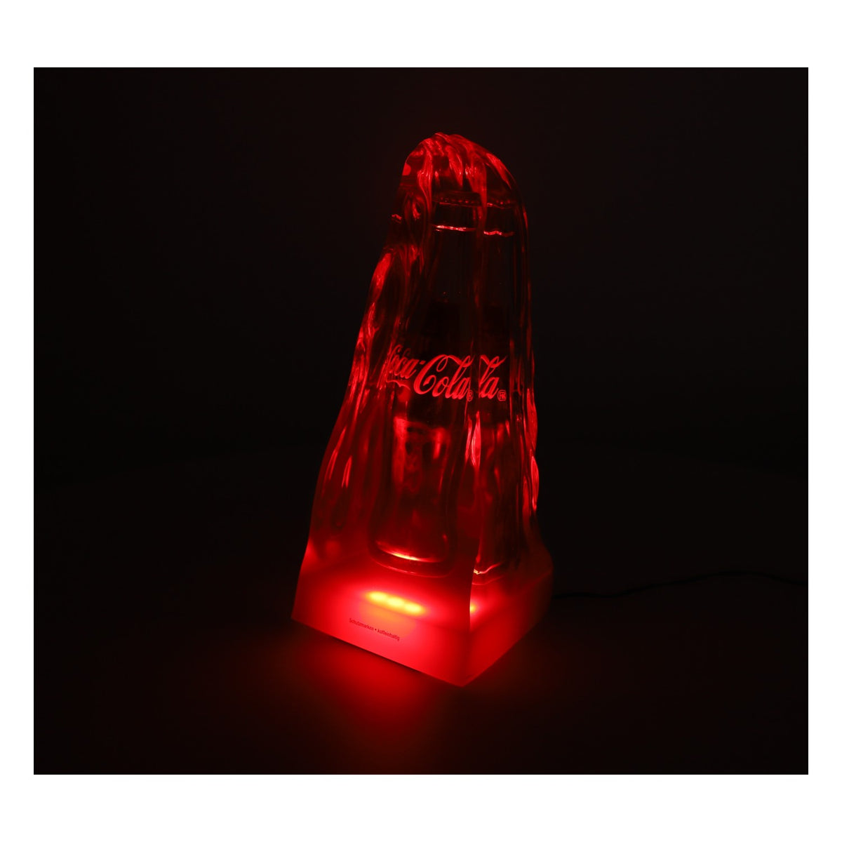 Coca Cola soft drink neon sign illuminated advertising bottle in block LED incl. power supply – View 2