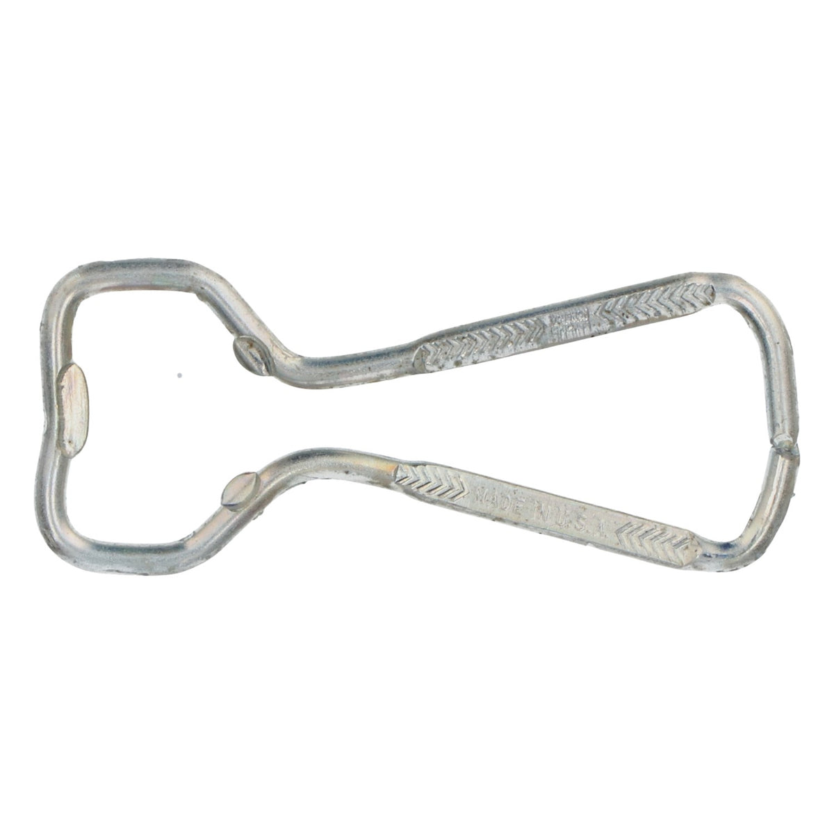 Coca Cola soft drink retro bottle opener, carabiner shape, metal – View 3