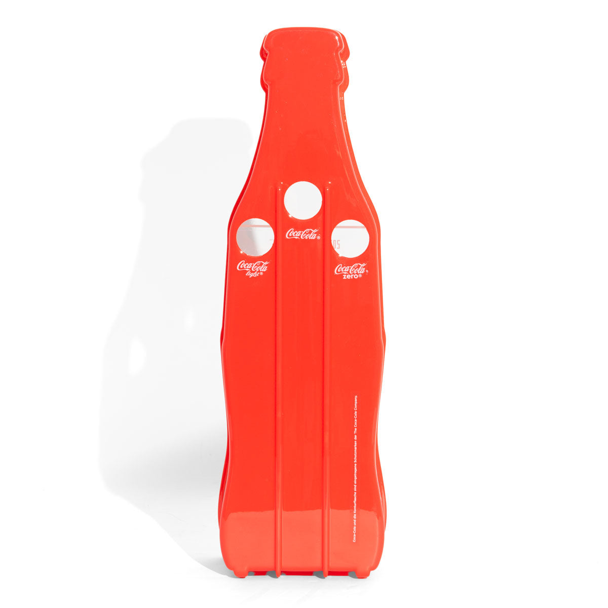 Coca Cola soft drink collection box, bottle cap, bottle shape, 3 compartments, red, 2014 FIFA World Cup Brazil – View 4