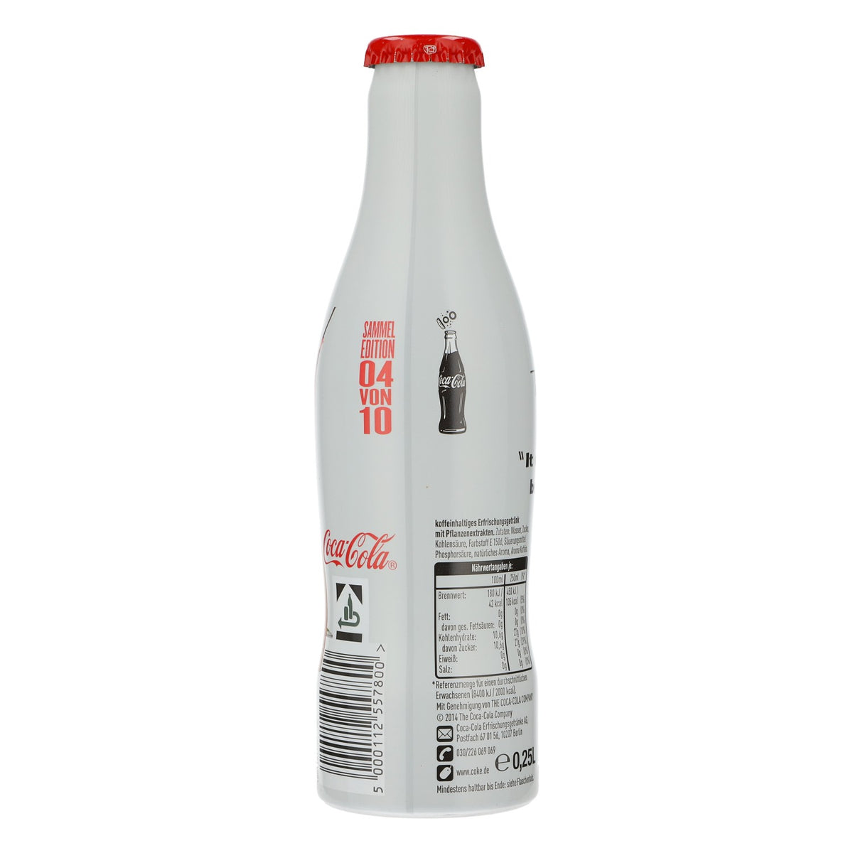 Coca Cola soft drink display bottle, 1950s collector's edition, 100 years decorative bottle – View 3