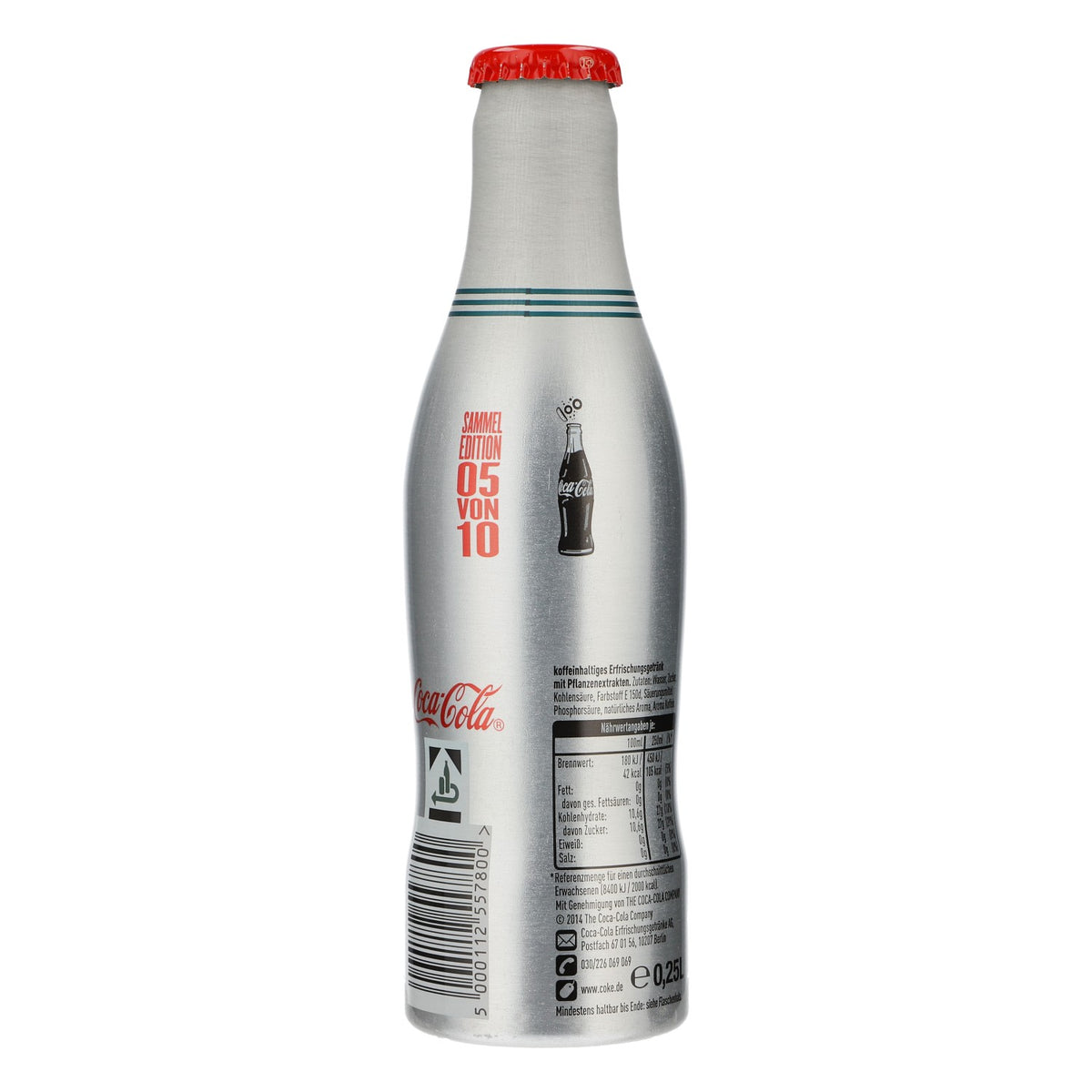 Coca Cola soft drink display bottle, 1960s collector's edition, 100 years decorative bottle – View 3