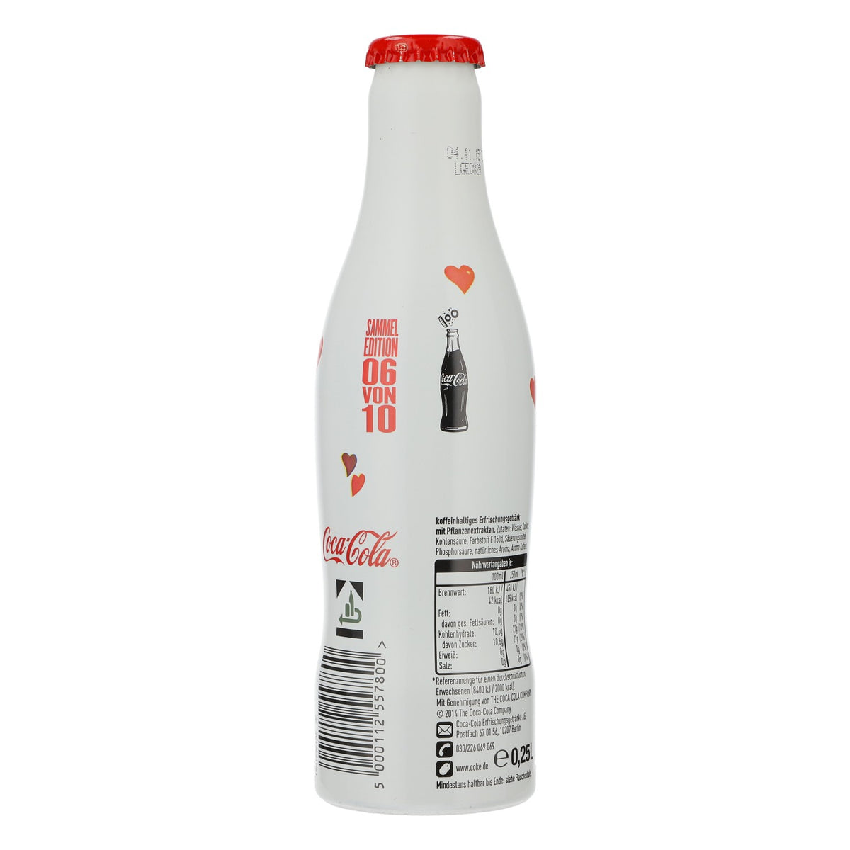 Coca Cola soft drink display bottle, 1970s collector's edition, 100 years decorative bottle – View 3