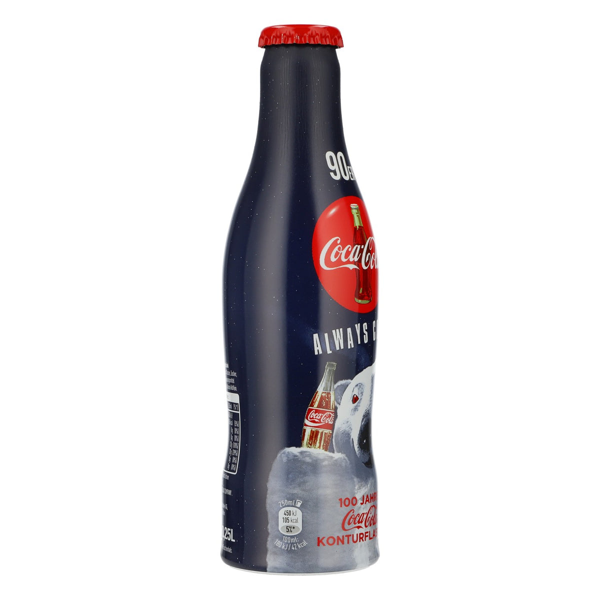 Coca Cola soft drink display bottle, 1990s collector's edition, 100 years decorative bottle – View 2