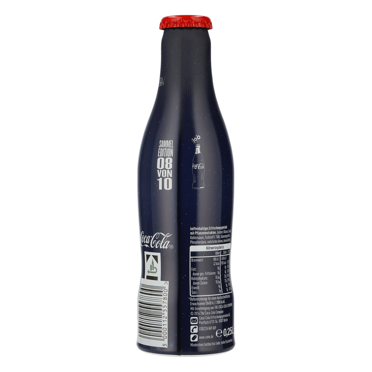 Coca Cola soft drink display bottle, 1990s collector's edition, 100 years decorative bottle – View 3