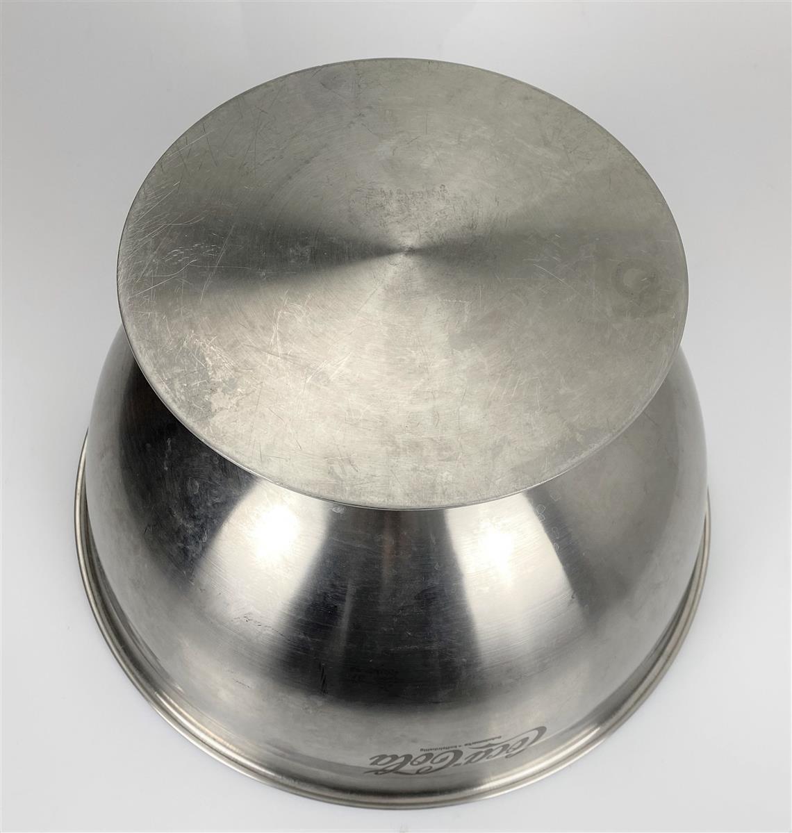 Coca Cola soft drinks bottle cooler ice cube tray metal bowl silver used – View 4