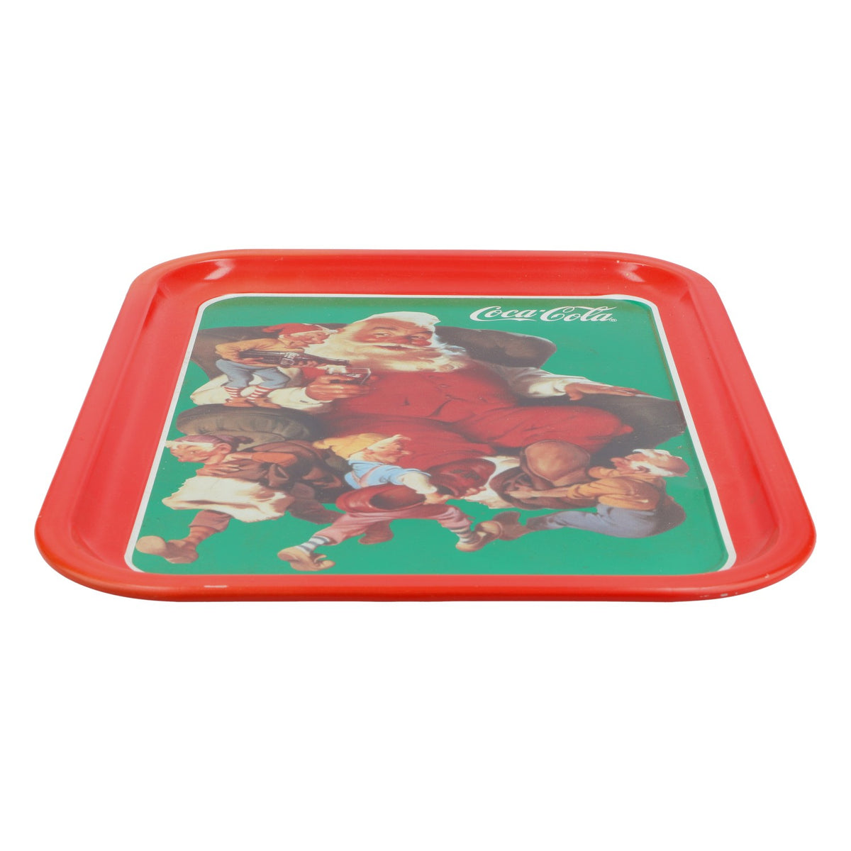 Coca Cola Christmas tray Serving tray made of metal Original USA – View 3