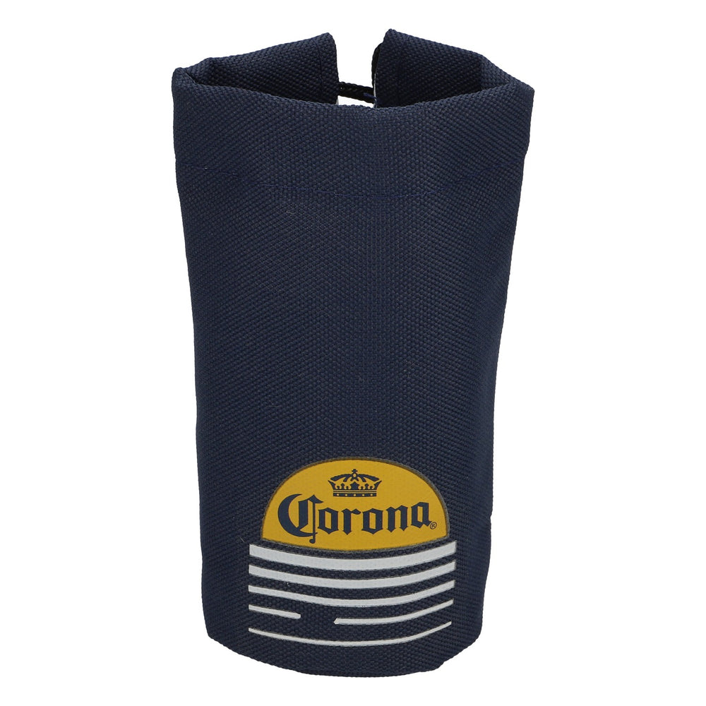 Corona beer bottle holder bottle cooler sleeve camping blue