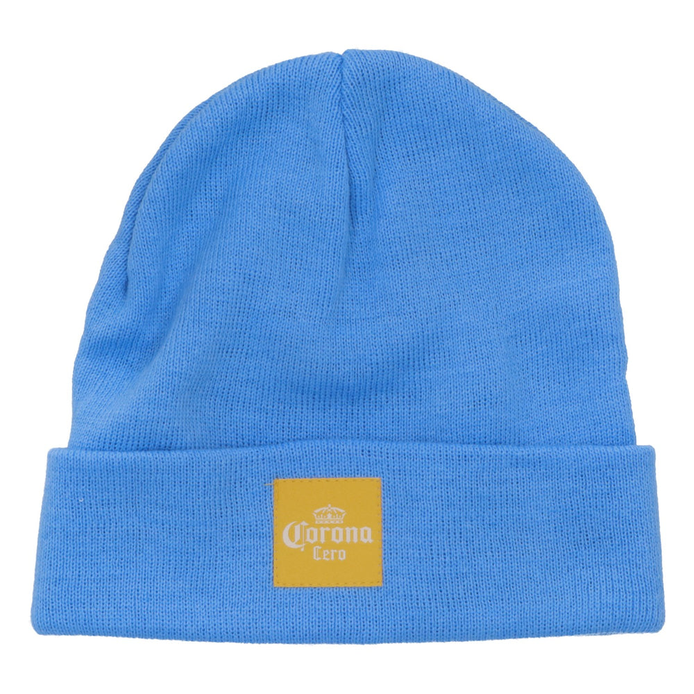 Corona beer hat Wool hat Beanie Light blue winter hat