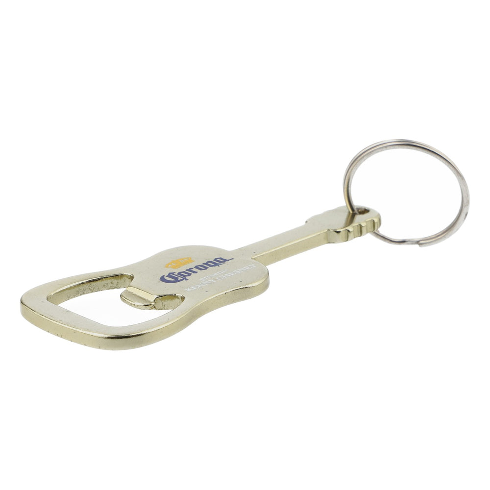 Corona beer keyring bottle opener cap lifter guitar gold