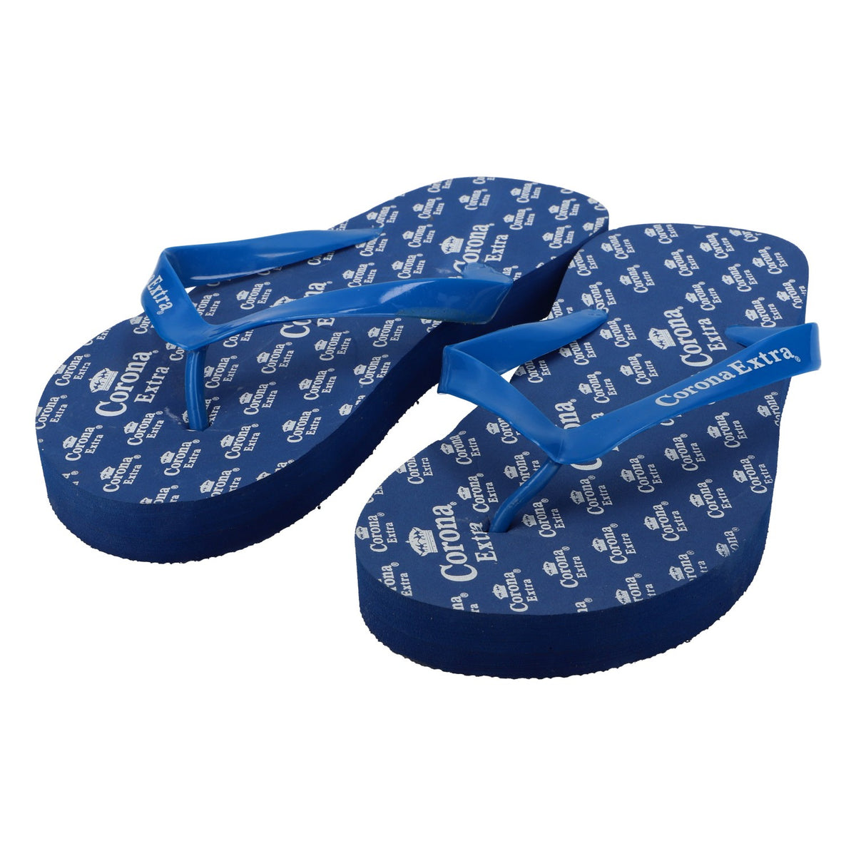 Corona Extra Beer Flip-Flops Bathing Sandals Beach Shoes Size M/38-41 Blue