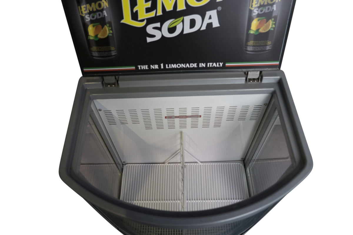 Crodo refrigerated display case Refrigerator Cooler Counter Lemon Soda Mojito Gastro Advertising – View 4