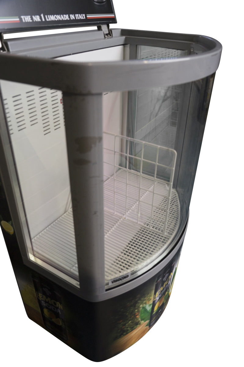 Crodo refrigerated display case Refrigerator Cooler Counter Lemon Soda Mojito Gastro Advertising – View 5