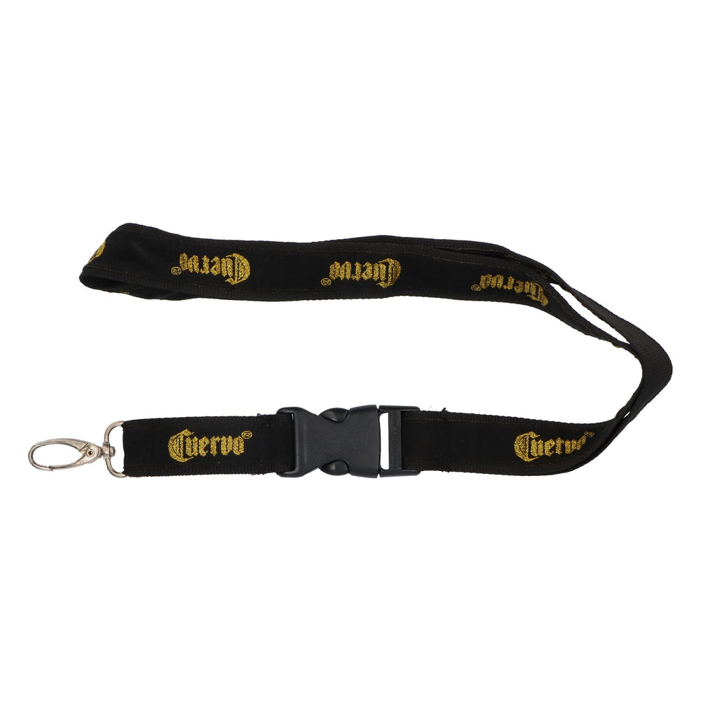 Cuervo Jose Tequila Lanyard Keyring Key Chain Black Gold