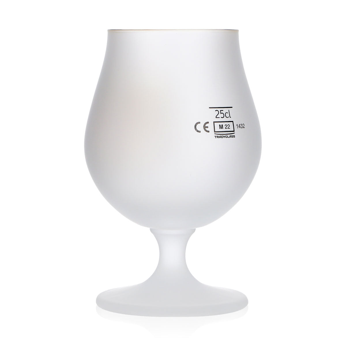 Cuvee des Trolls Beer Glass 0.25 L Tulip-Shaped with Frosted Troll Logo Beer Glass, Goblet – View 3