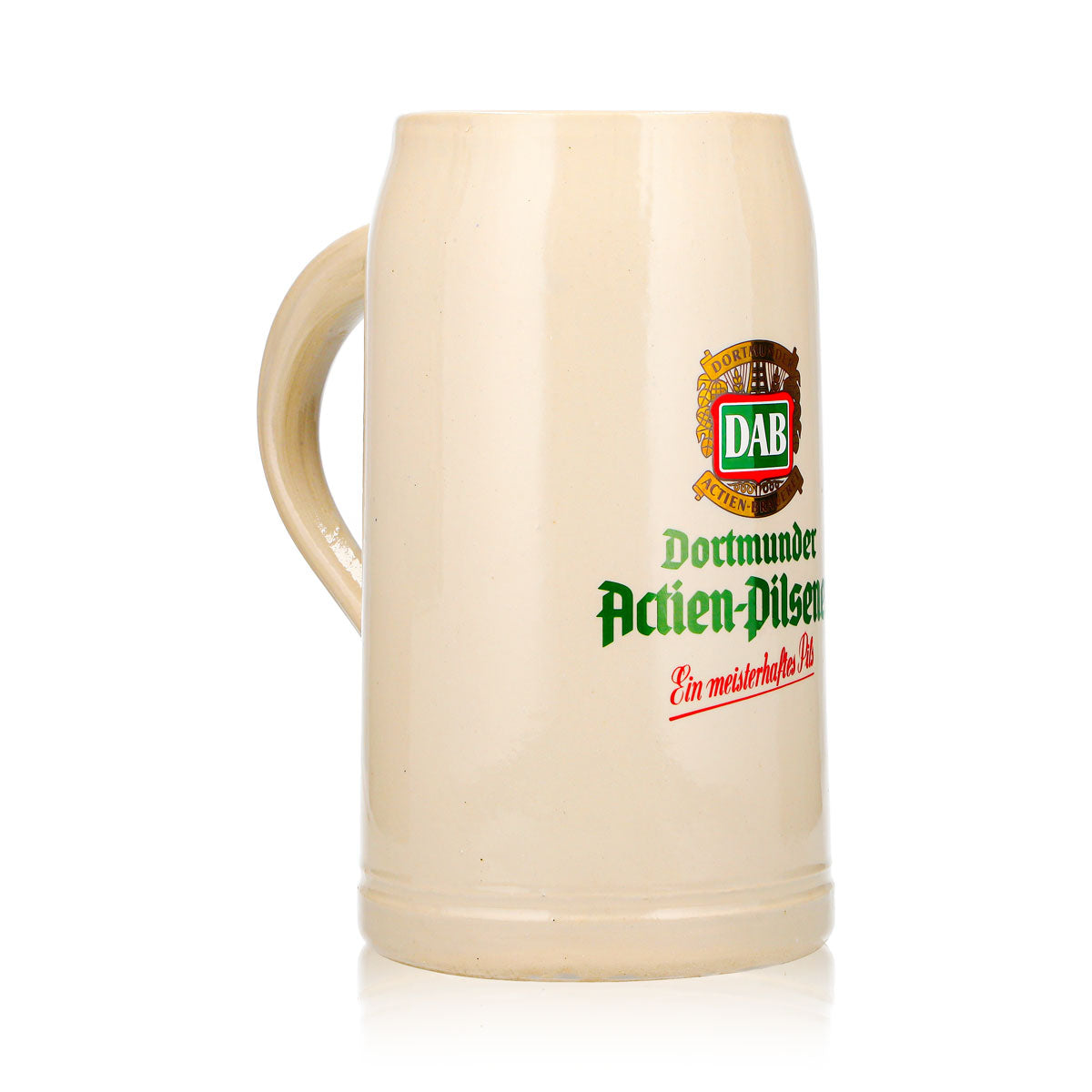 DAB - Dortmunder Aktien Brauerei Beer Glass, Beer Stein, Clay Mug, 1 L, Stoneware – View 3