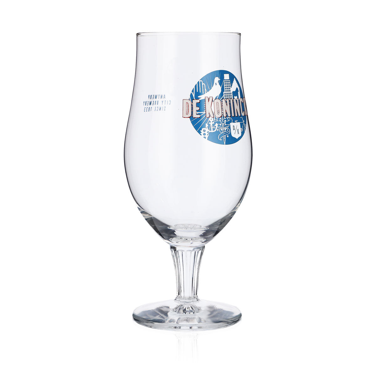 De Koninck Beer Glass Trophy Glasses 0.33l Trophy Craft Beer Blue Logo – View 2