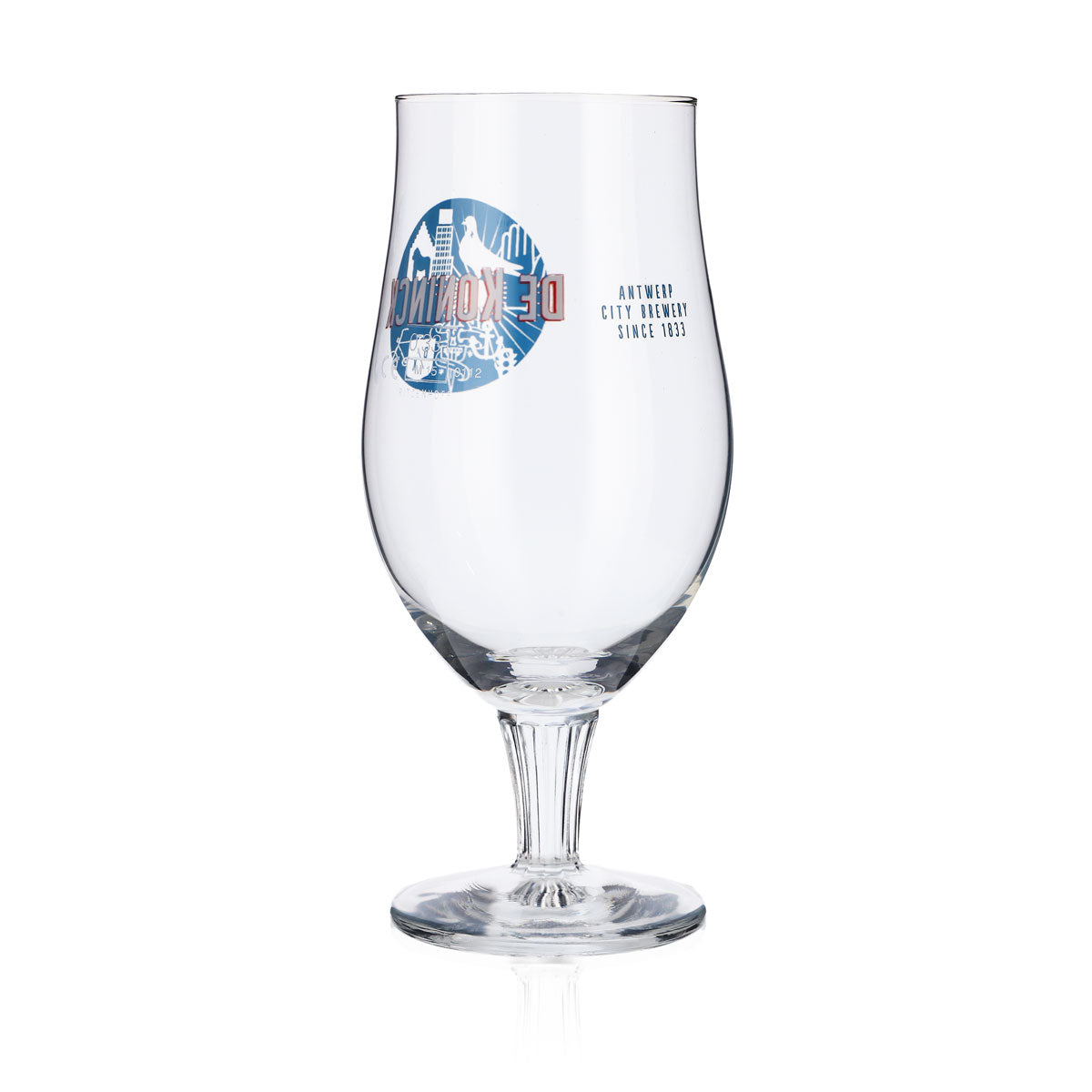 De Koninck Beer Glass Trophy Glasses 0.33l Trophy Craft Beer Blue Logo – View 3
