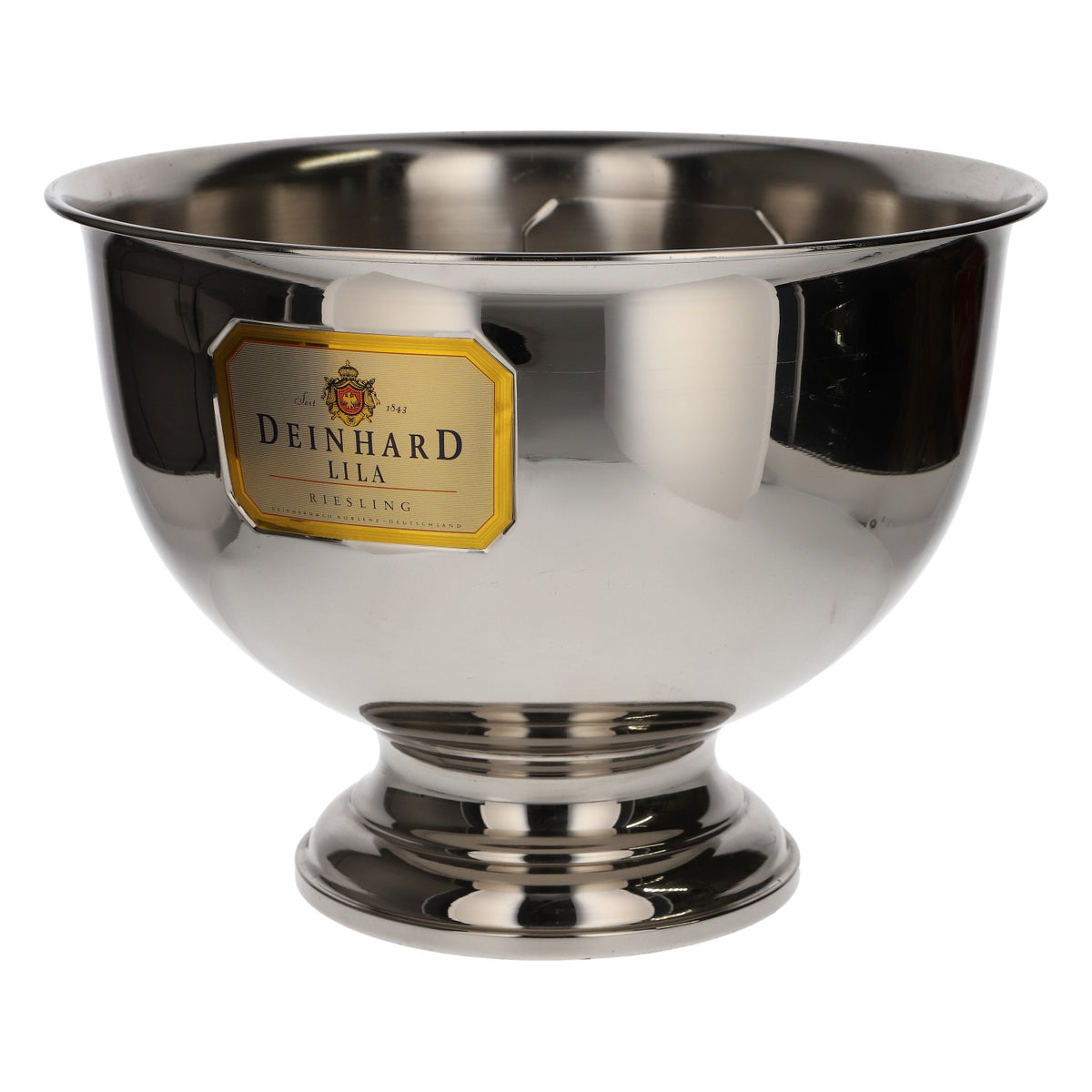 Deinhard Champagne Ice Bucket Bottle Cooler Ice Cube Tray Metal Silver – View 4
