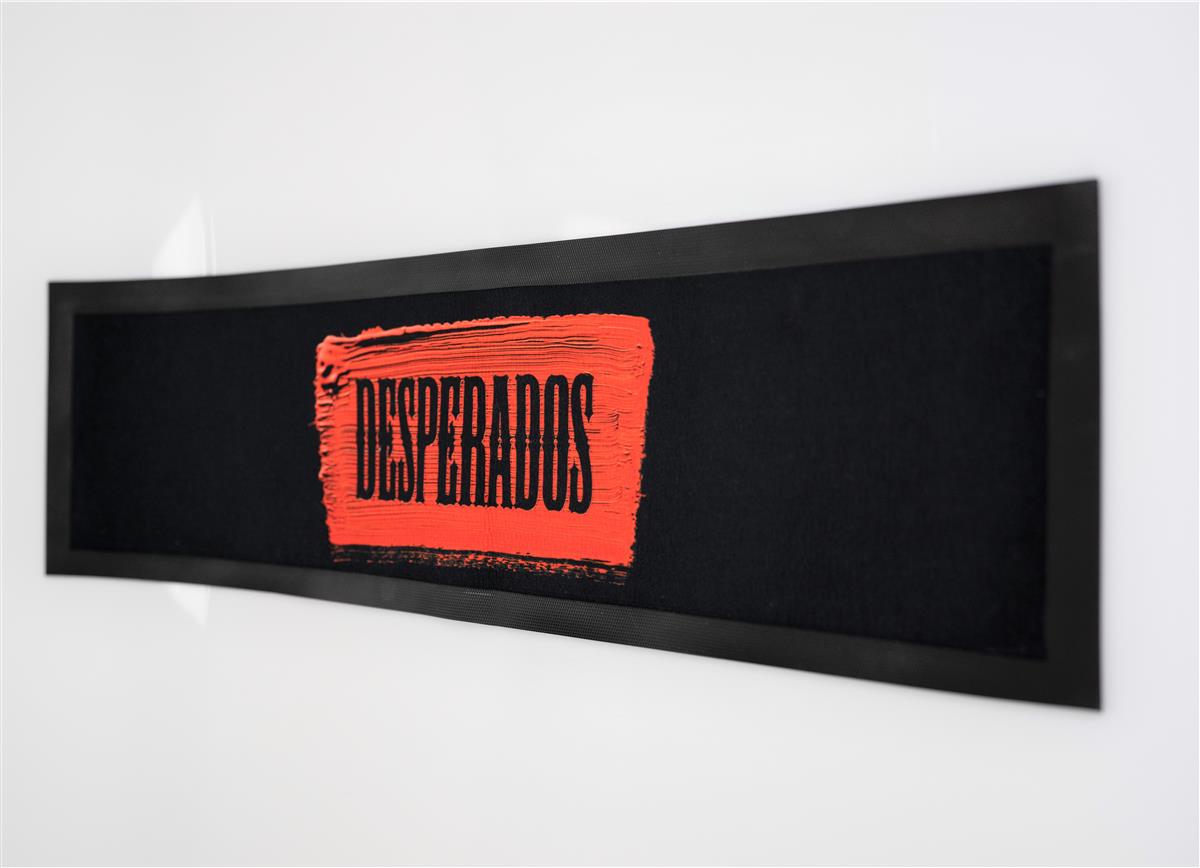 Desperados Beer Bar Mat Drip Mat Bar Accessories XL Black Thin 80 x 20 cm
