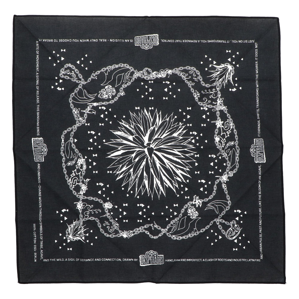 Desperados Beer Scarf, Black, 53x53 cm