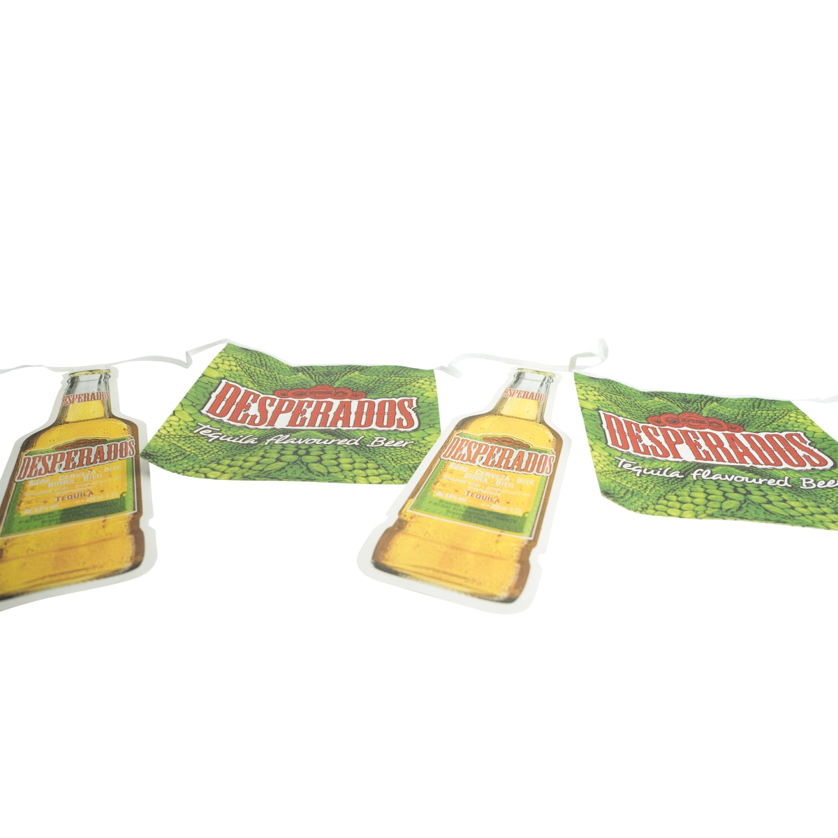 Desperados beer paper pennant chain green with bottle party decoration wall sign – View 4