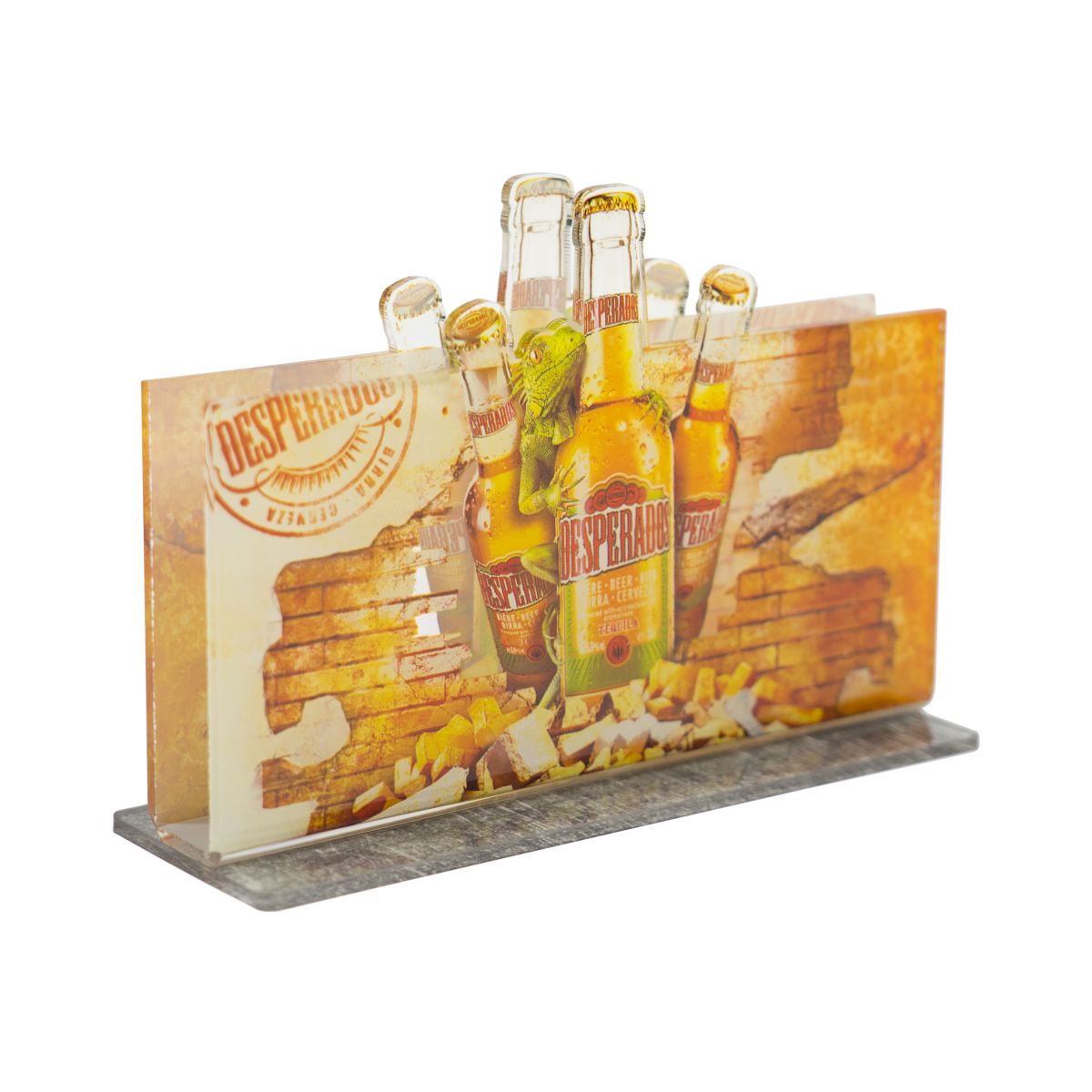 Desperados table stand menu card holder menu holder advertising stand