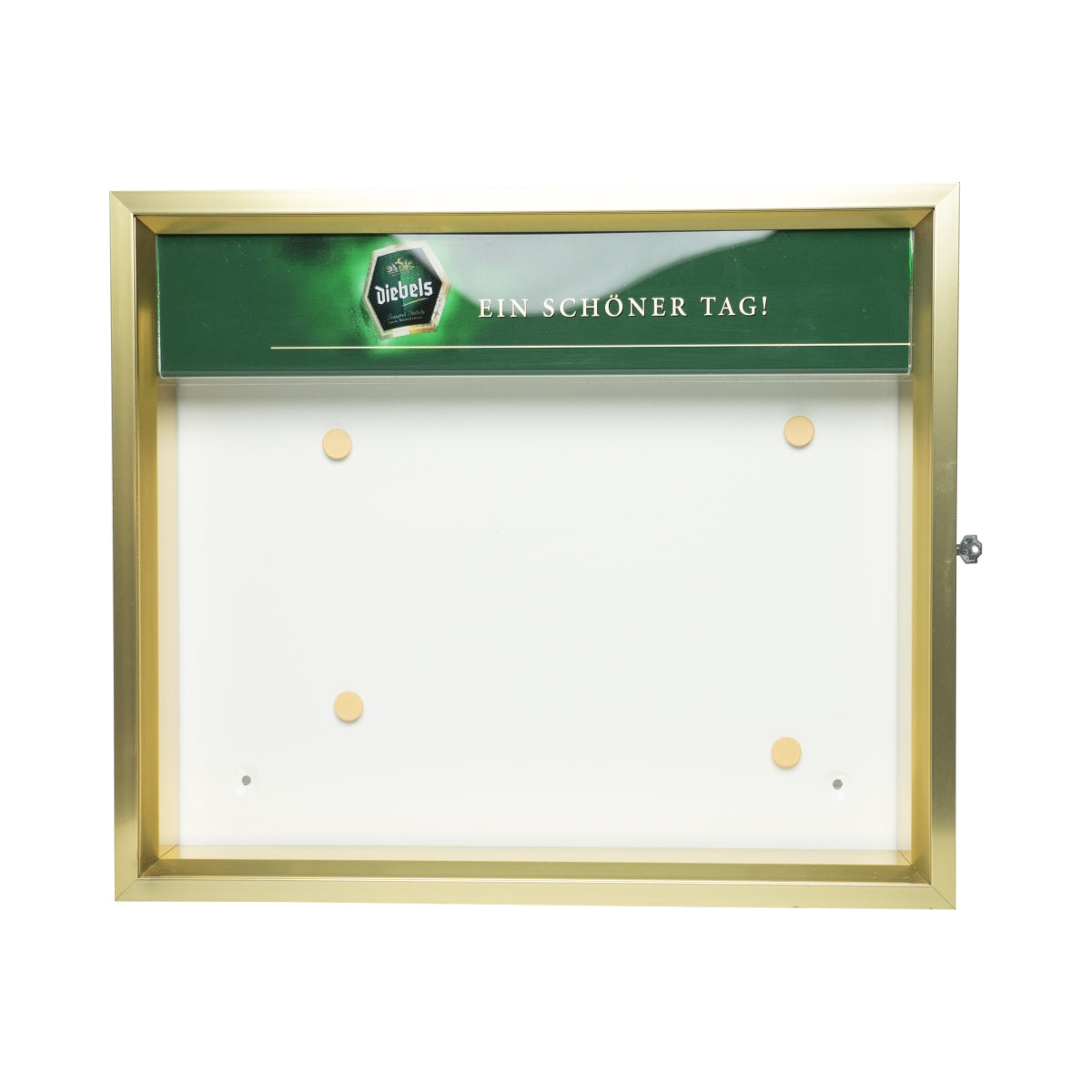Diebel's display case Illuminated Menu card Lockable Used Gastro Bar Pub