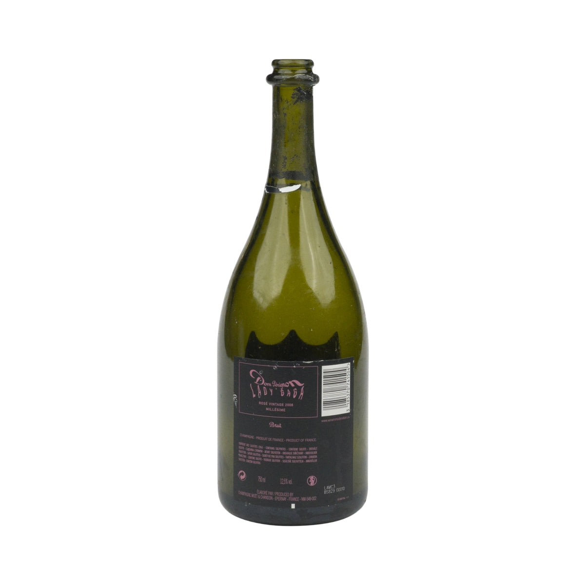 Dom Perignon Champagne EMPTY Display Bottle 0.75l Rose Lady Gaga Luminous – View 2
