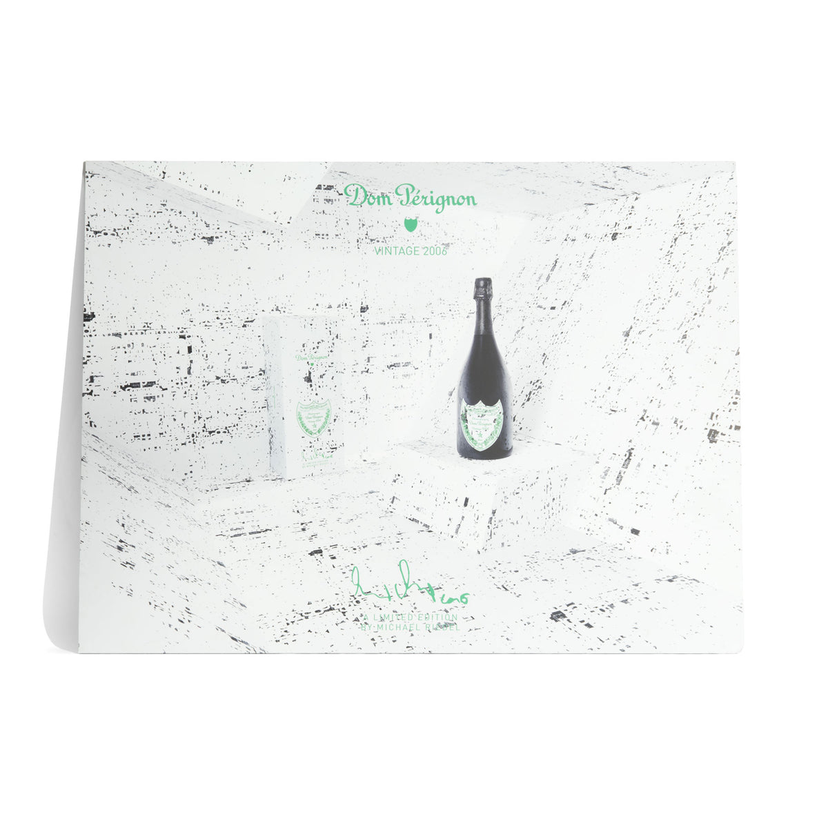 Dom Perignon Champagne Sign Wall Art 84x63 cm White Room with Bottle Vintage 2006