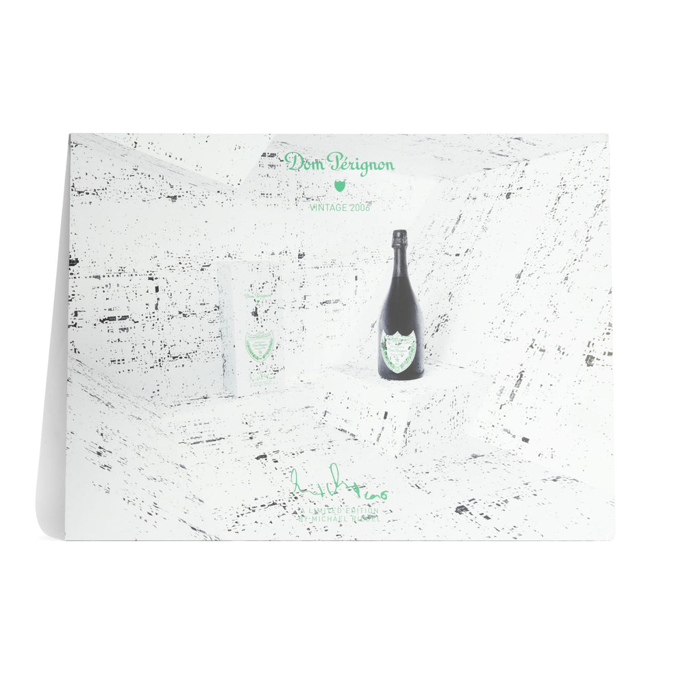 Dom Perignon Champagne Sign Wall Art 84x63 cm White Room with Bottle Vintage 2006