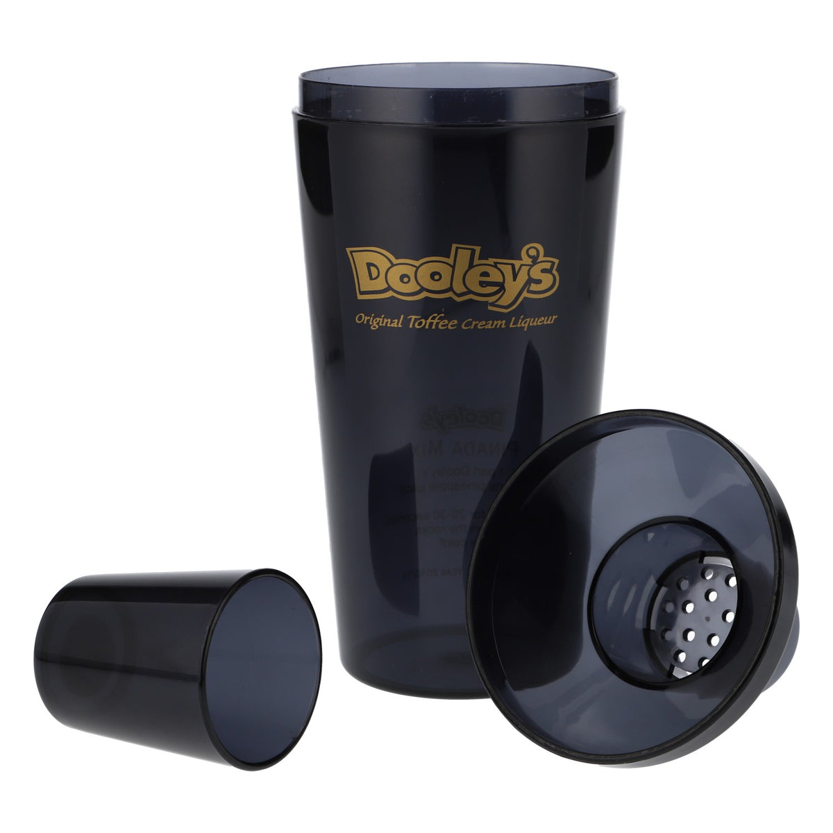 Dooley's Liqueur Shaker Bar Shaker Bar Accessories Round Black 400ml – View 4