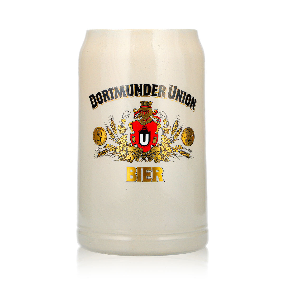 Dortmund Union Beer Glass, Clay Mug, 1-Liter Beer Mug, Seidel, Humpen – View 2