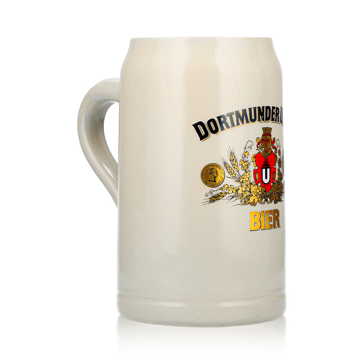 Dortmund Union Beer Glass, Clay Mug, 1-Liter Beer Mug, Seidel, Humpen – View 3