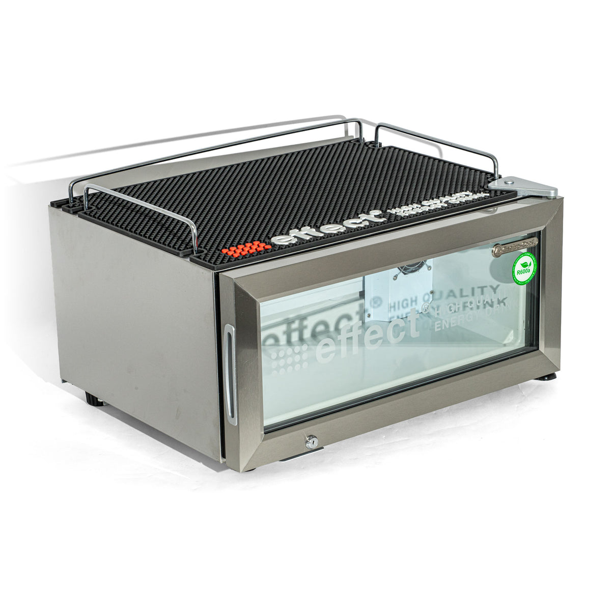 Effect Energy Mini Fridge Glass Door Refrigerator 30x60x48cm Mini Cooler