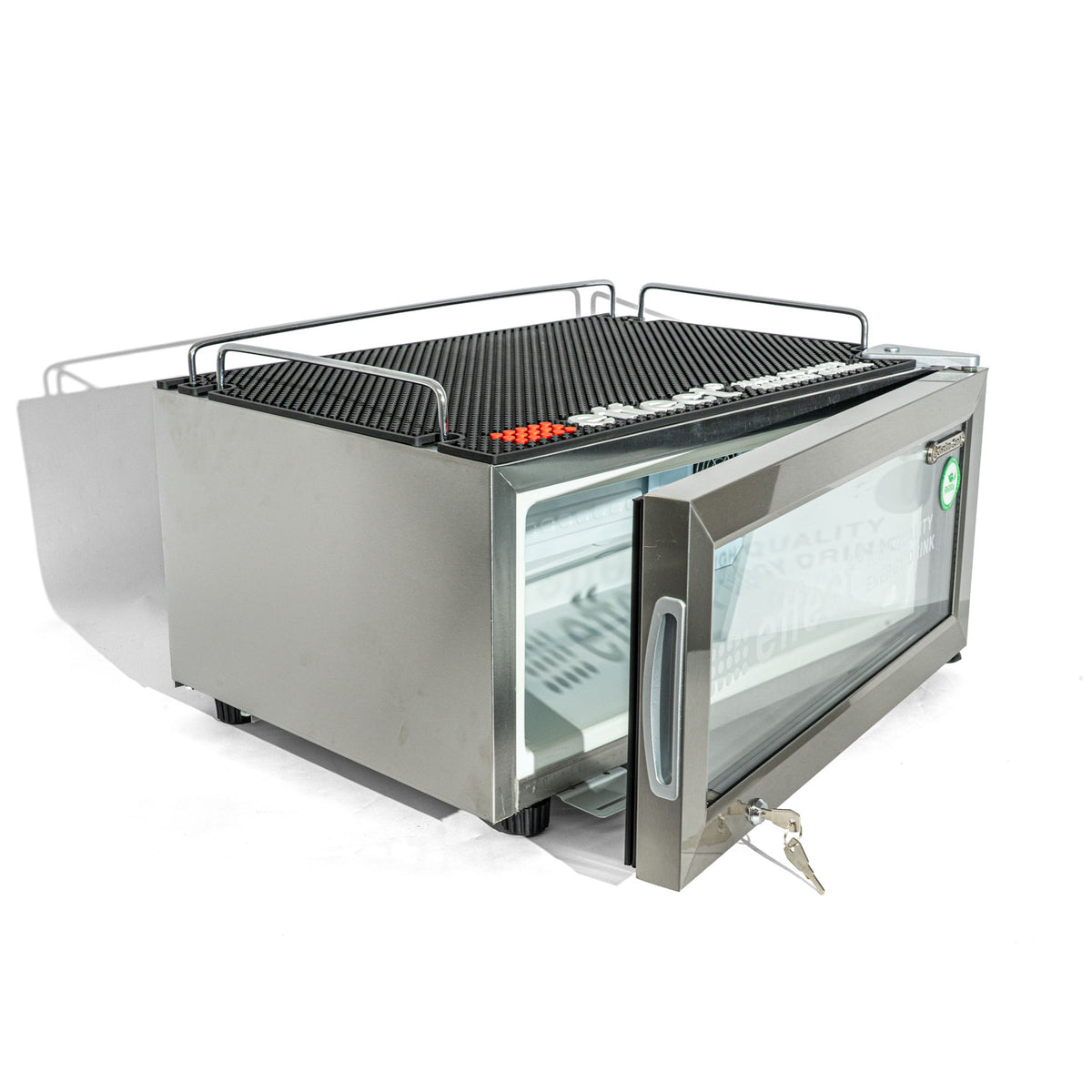 Effect Energy Mini Fridge Glass Door Refrigerator 30x60x48cm Mini Cooler – View 7