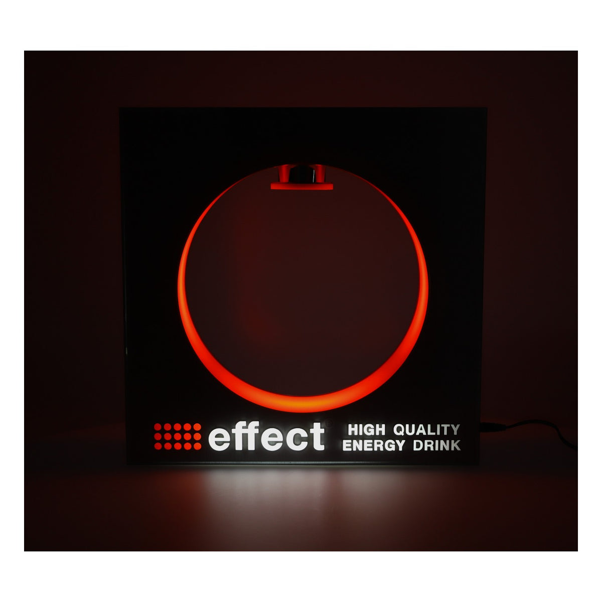 Effect Energy illuminated sign, square LED, incl. power supply, silver, floating bottle magnet – View 5