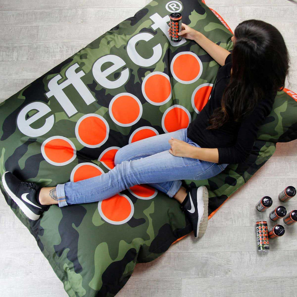 Effect Beanbag Seat Cushion Camouflage Large Outdoor Lounge Furniture Chill Chair