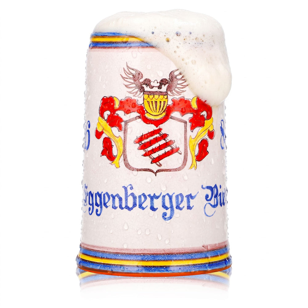 Eggenberger Beer Glass Clay Jug 1 L Earthenware Beer Mug Collector's Jug