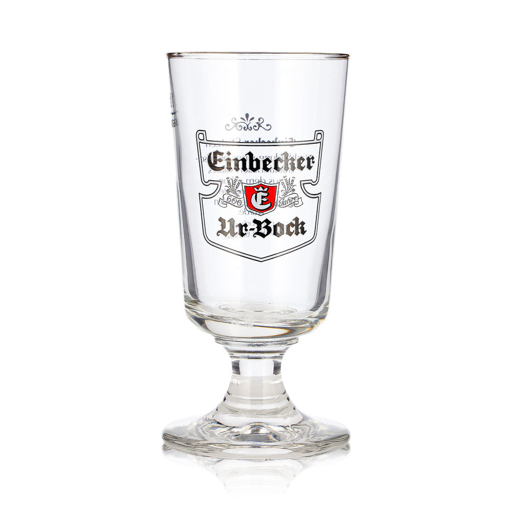 Einbecker Beer Glass, 0.2 L, Goblet, Urbock Exclusiv, Gold Rim, Rastal