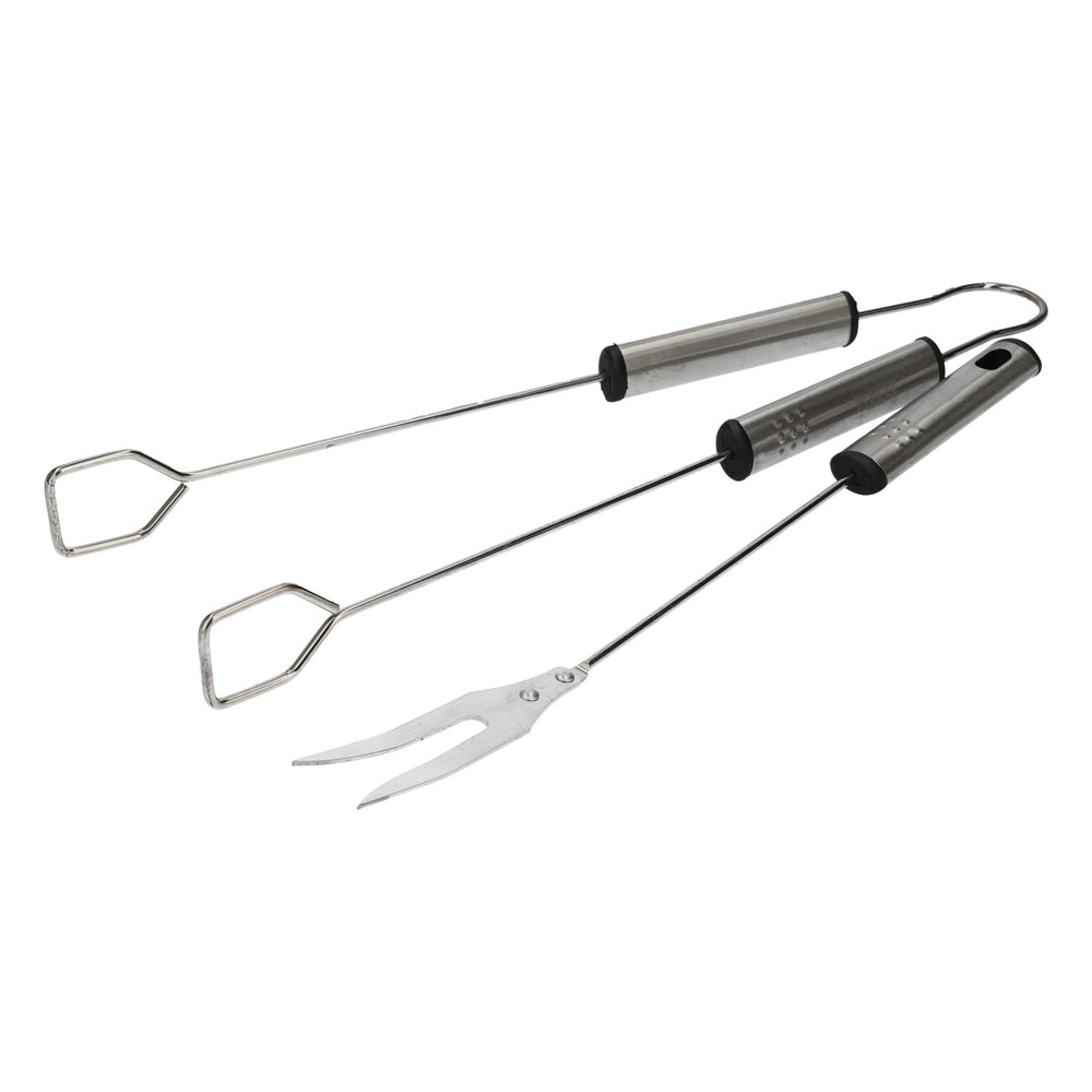 Eku Beer BBQ Grill Utensil Set: Tongs and Fork, Stainless Steel, 39 cm, Party Tools
