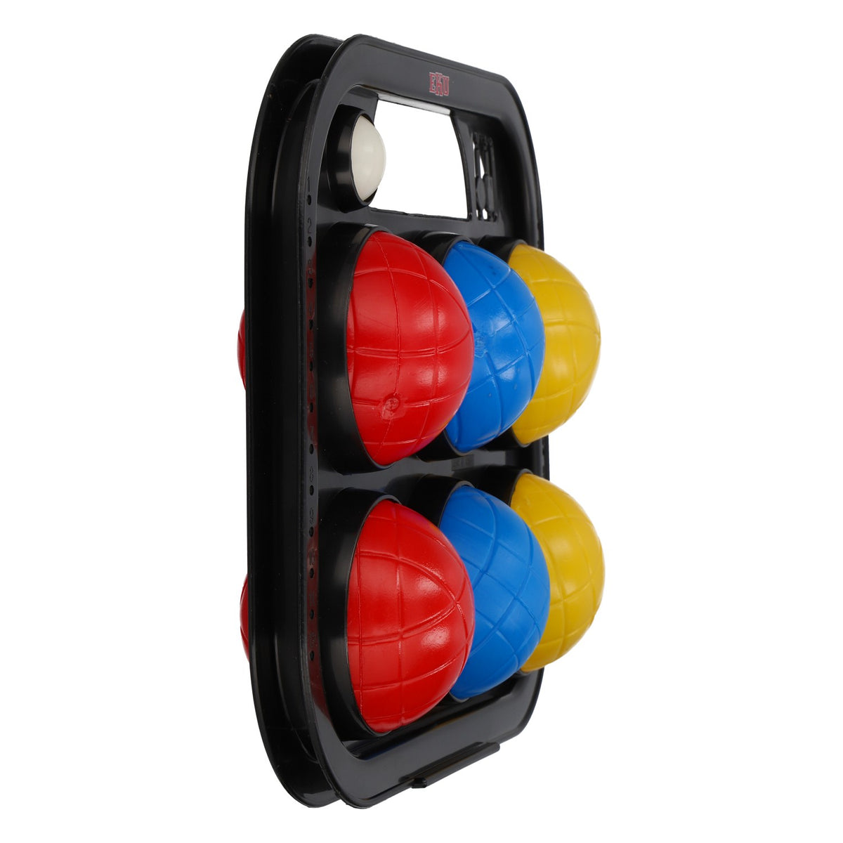 Eku Beer Bocce Set – Outdoor Game with Carrying Basket & 6 Colorful Plastic Balls – View 2
