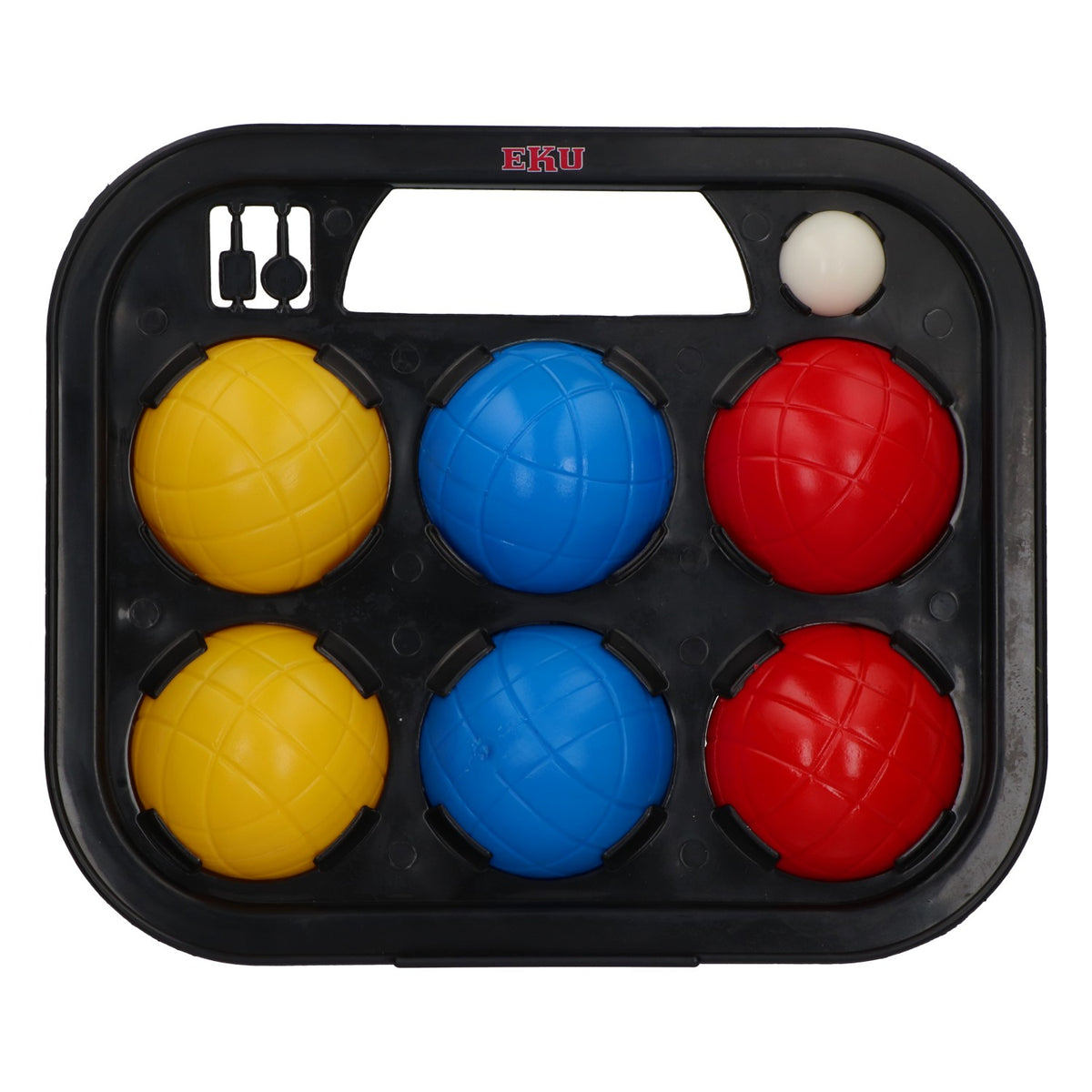 Eku Beer Bocce Set – Outdoor Game with Carrying Basket & 6 Colorful Plastic Balls – View 4