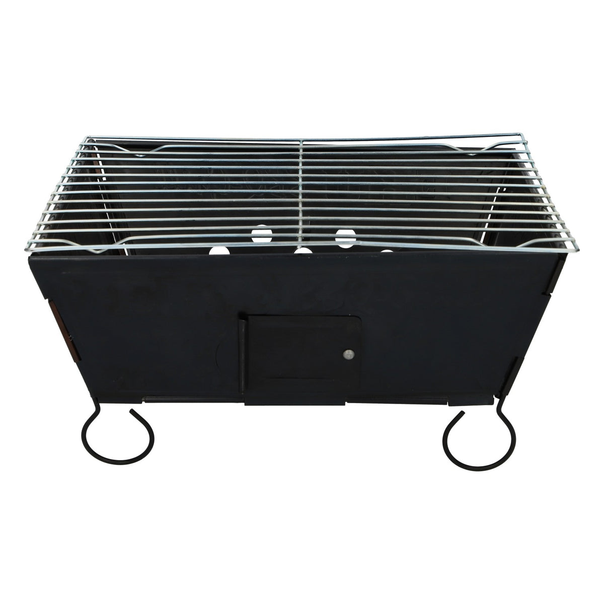 Eku Beer Grill Compact Foldable Portable BBQ Grill, Black Metal, Camping – View 2