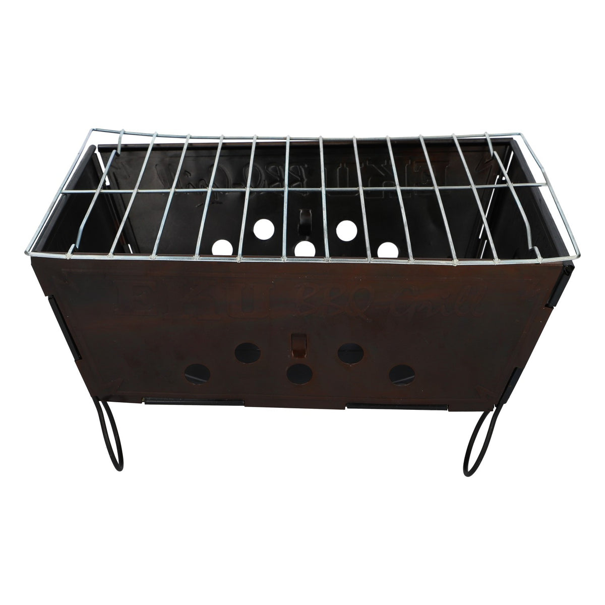 Eku Beer Grill Compact Foldable Portable BBQ Grill, Black Metal, Camping – View 3