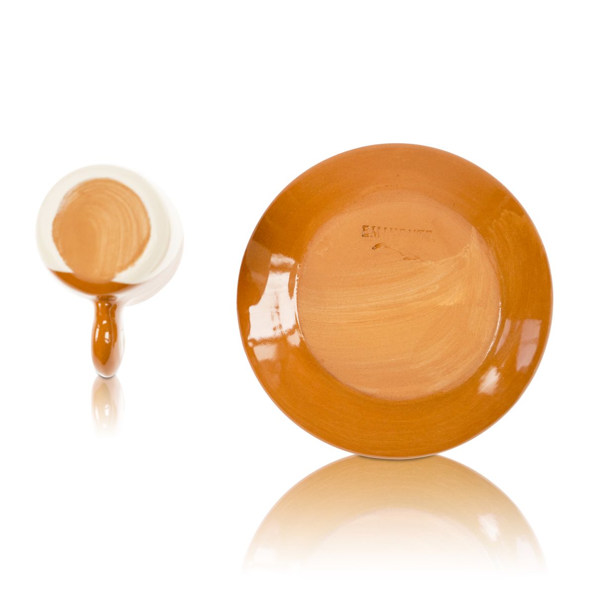 Eminente 75ml Cup + Saucer Set Cup and Saucer Terracotta C6 Espresso Cafe – View 4