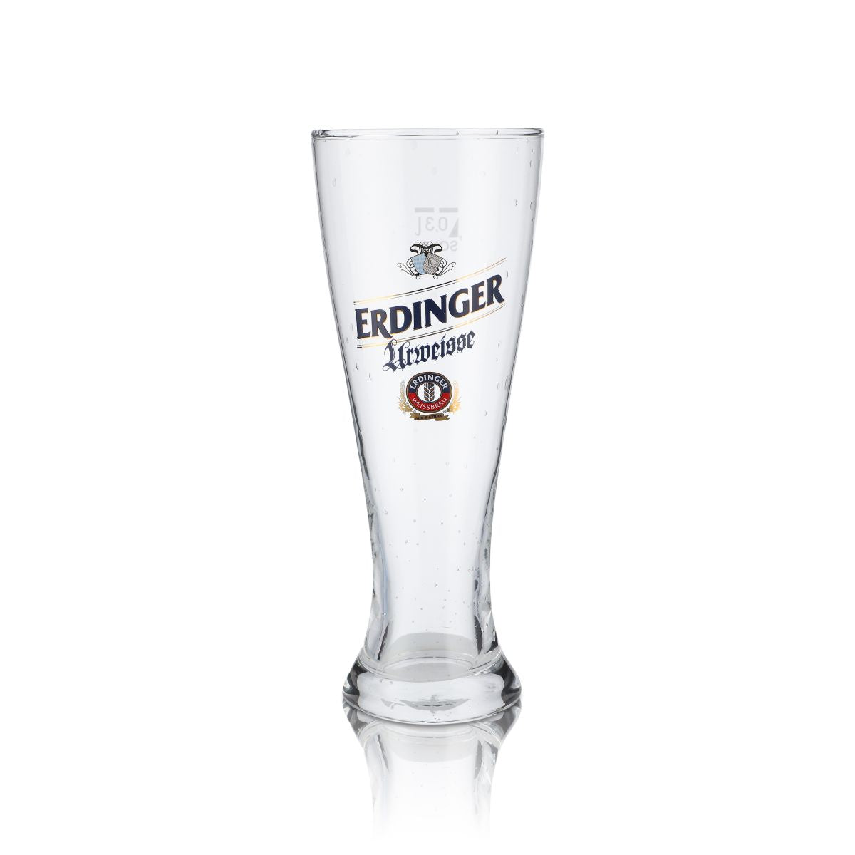 6x Erdinger Glass 0.3l Urweisse Wheat Beer Glass Pearl Effect Handmade Hefeweizen – View 4