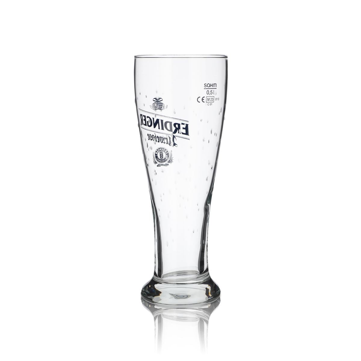 6x Erdinger Urweisse Glass 0.5l Wheat Beer Glass Hefeweizen Glasses Drop Design – View 4