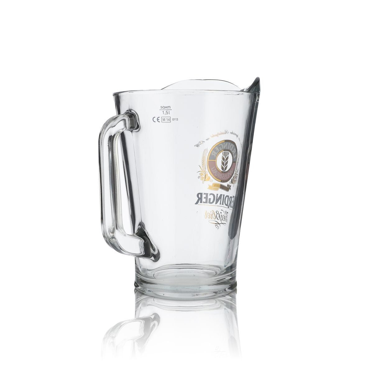 Erdinger Weissbier Glass Carafe Pitcher 1.5L Beer Jug Brewery Bavaria Gastronomy – View 4